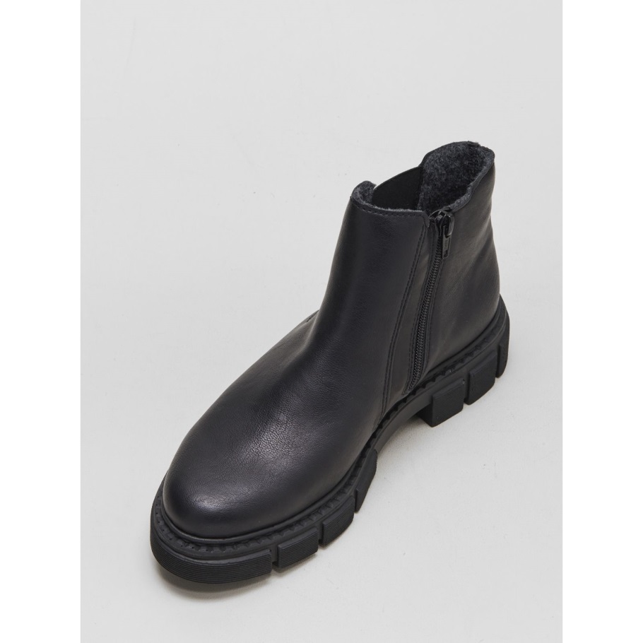 Rieker Vaskos Bokacsizma Fekete