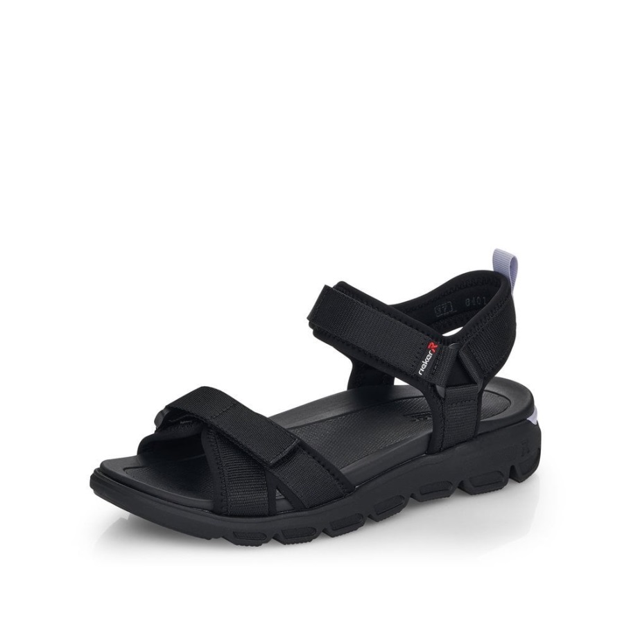 Rieker Fekete R-evolution V8401 Női Szandál