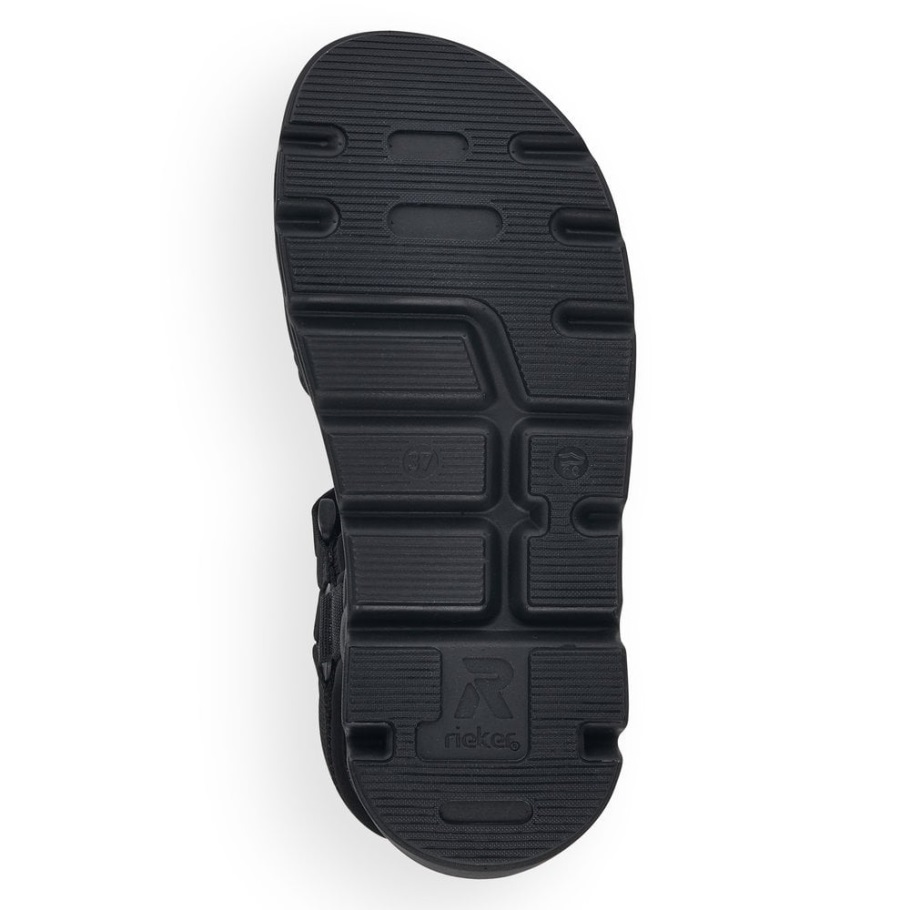 Rieker Fekete R-evolution V8401 Női Szandál