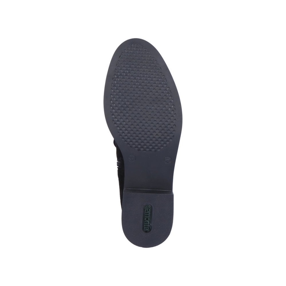 Rieker Fekete Remonte D8387 Női Csizma