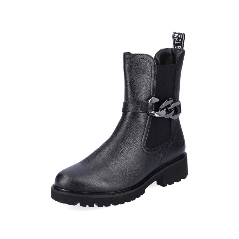 Rieker Fekete Remonte D8695 Női Csizma