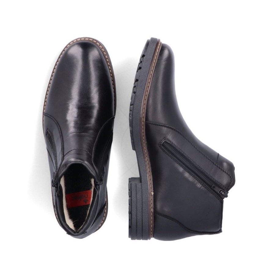 Fekete Rieker 33160 Férfi Csizma