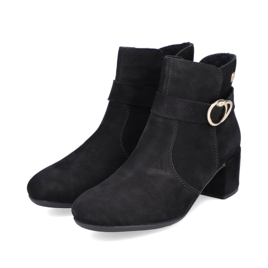 Fekete Rieker 70289 Női Csizma