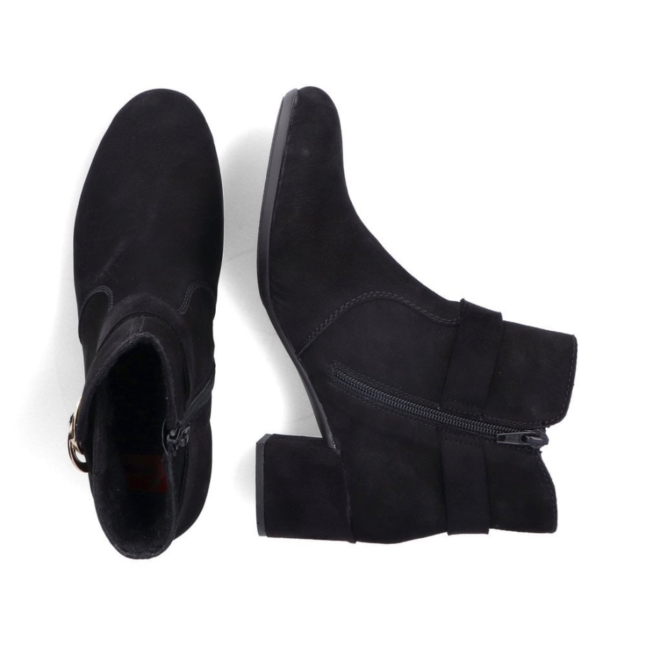 Fekete Rieker 70289 Női Csizma