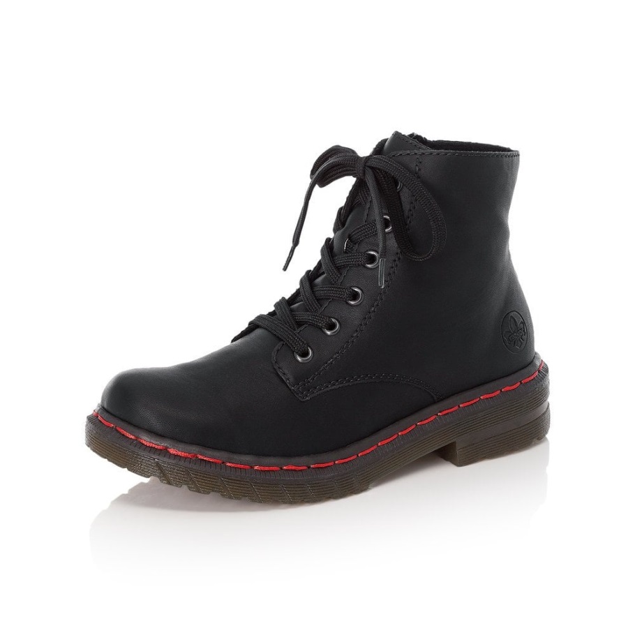 Fekete Rieker 76240 Női Csizma