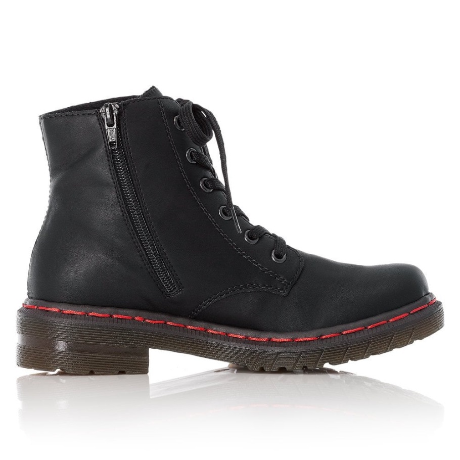 Fekete Rieker 76240 Női Csizma