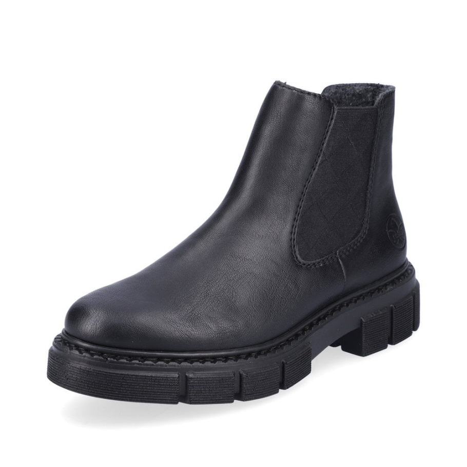 Fekete Rieker M3854 Női Csizma