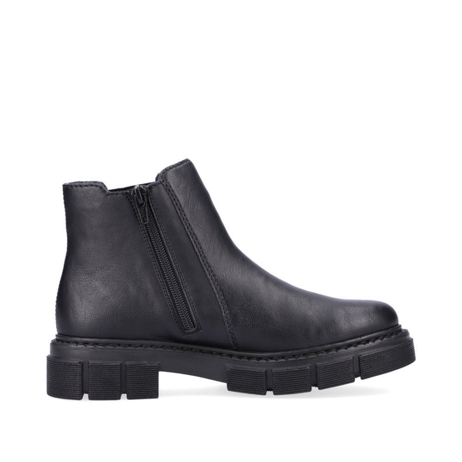 Fekete Rieker M3854 Női Csizma
