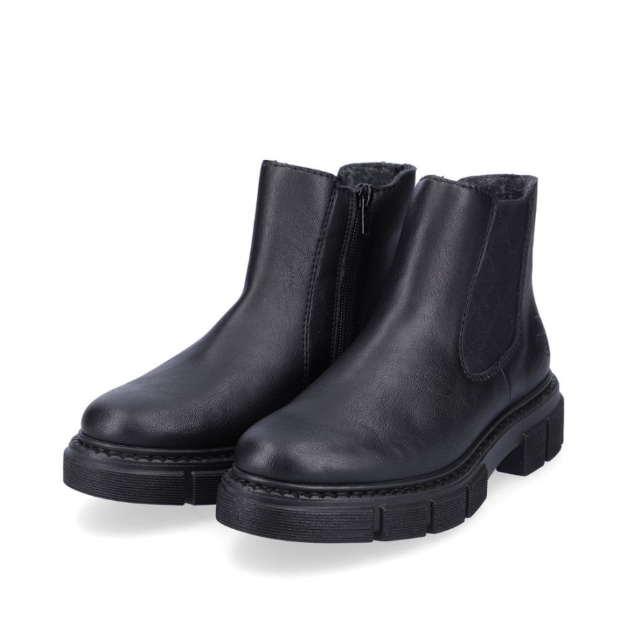 Fekete Rieker M3854 Női Csizma