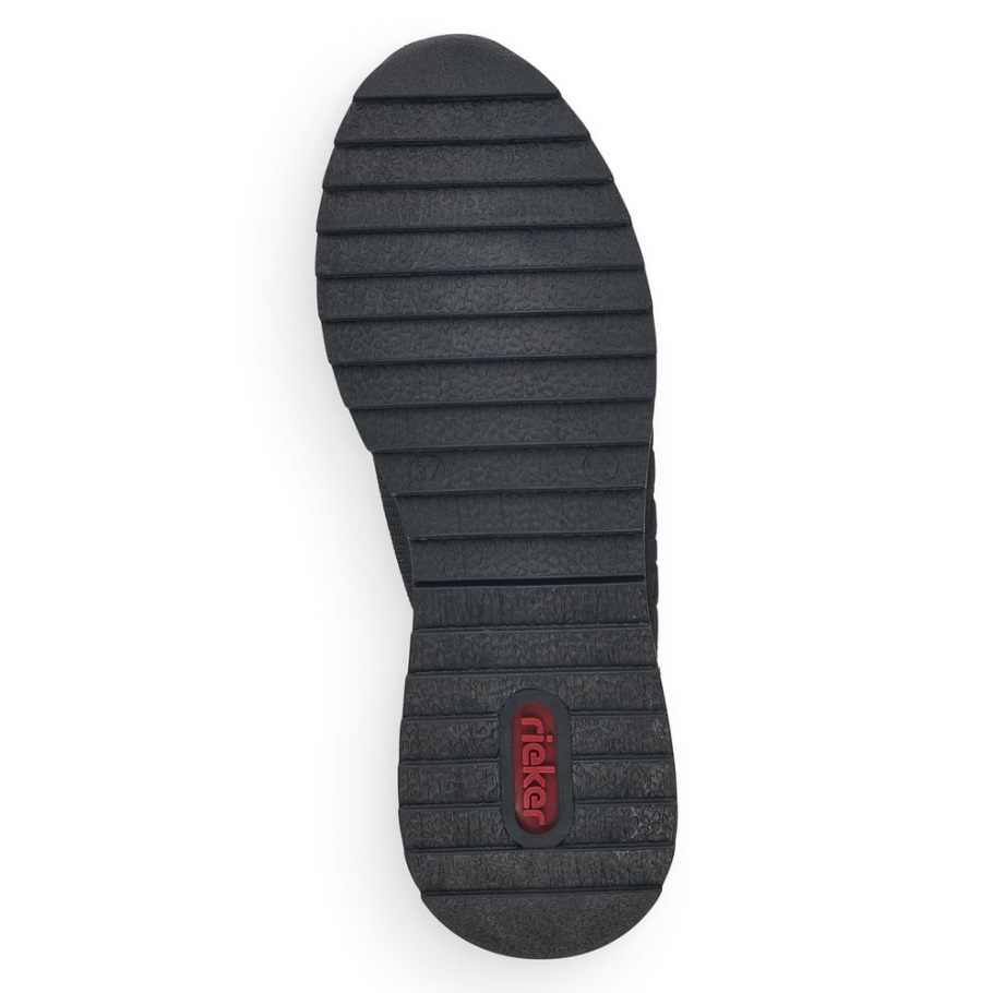 Fekete Rieker N8010 Női Cipő