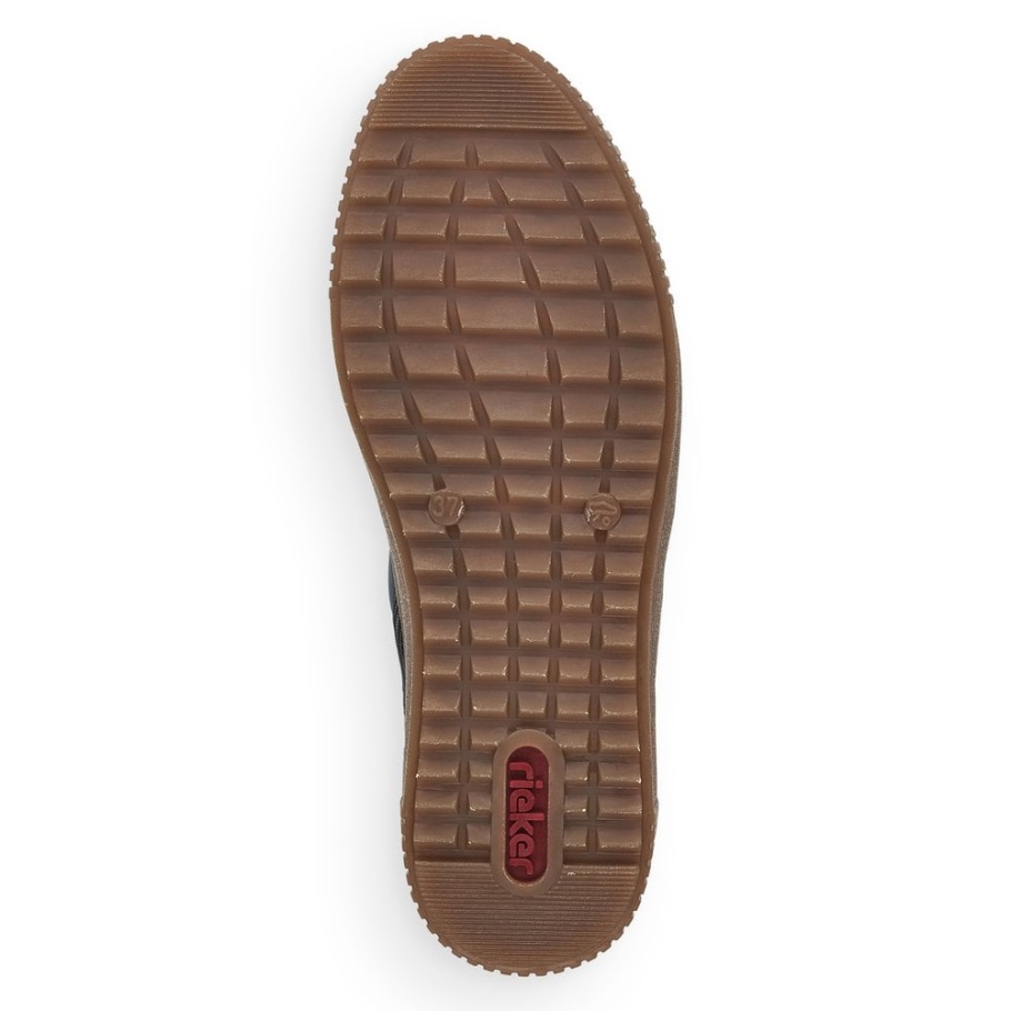 Kék Rieker M6434 Női Csizma