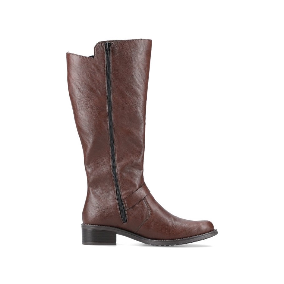Barna Rieker Z7360 Női Csizma