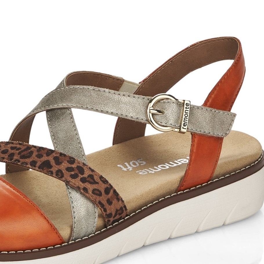 Rieker Metál Remonte D2063 Női Szandál