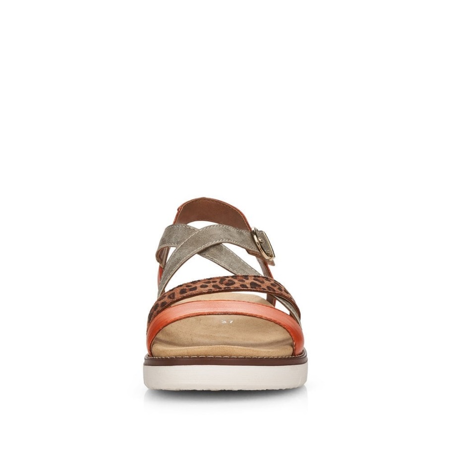 Rieker Metál Remonte D2063 Női Szandál