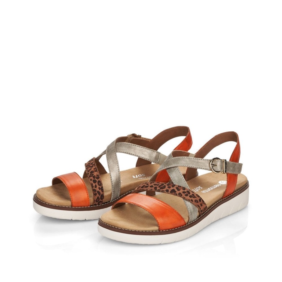 Rieker Metál Remonte D2063 Női Szandál