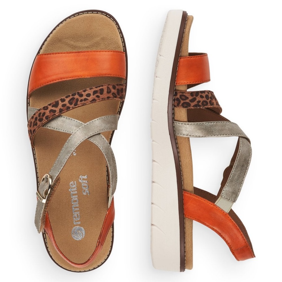 Rieker Metál Remonte D2063 Női Szandál