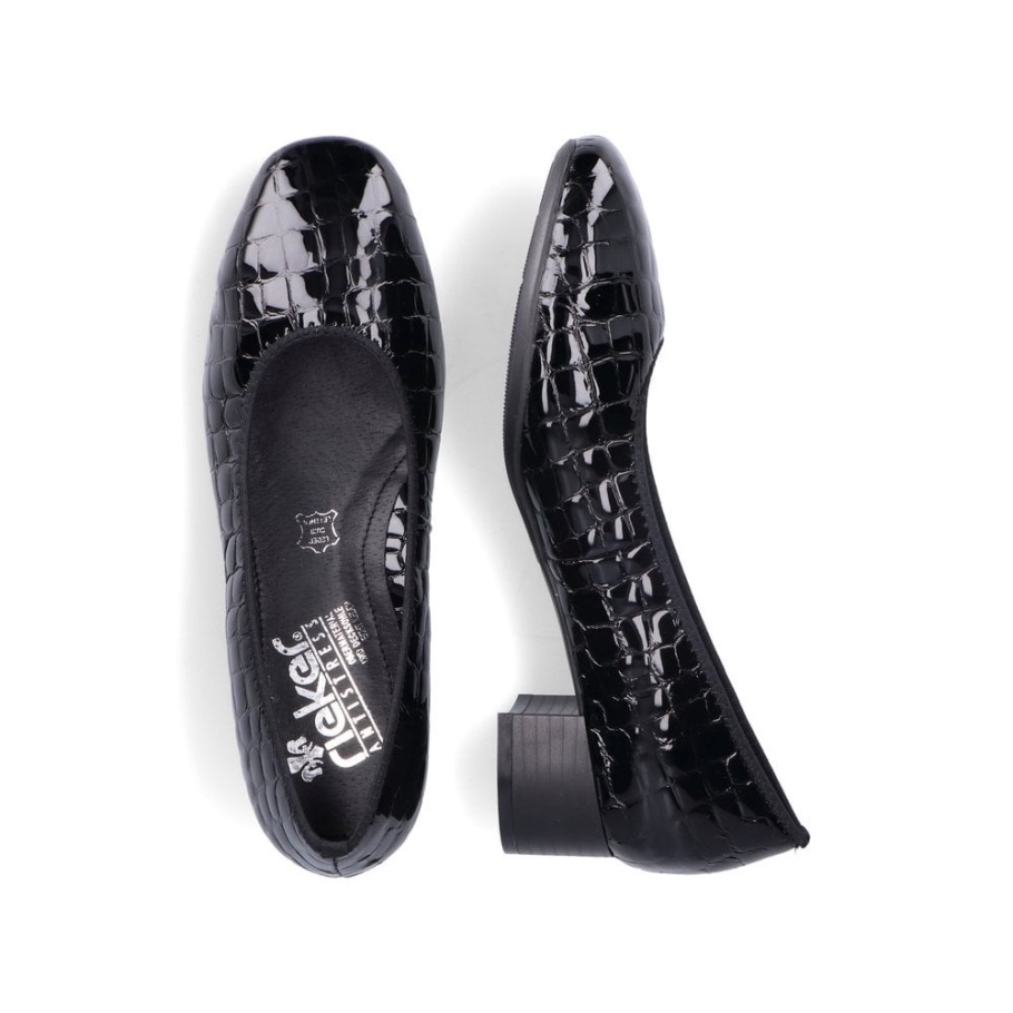 Rieker 49260 Női Bebújós Cipő Fekete