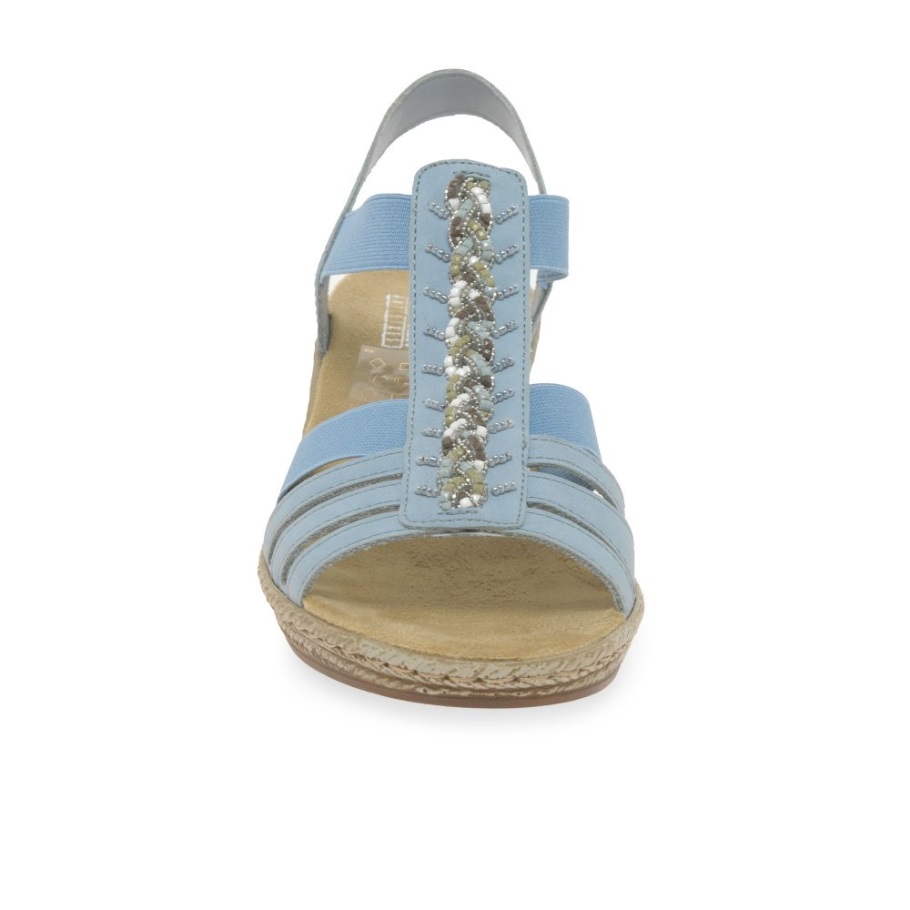 Azur Rieker Almada Női éksarkú Szandál