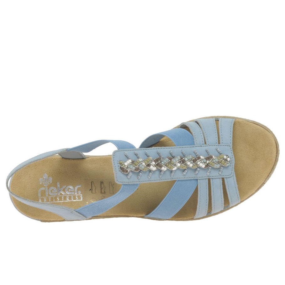 Azur Rieker Almada Női éksarkú Szandál