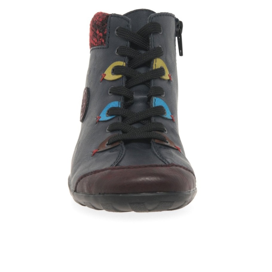 Rieker Josie Női Alkalmi Bokacsizma Sötétkék