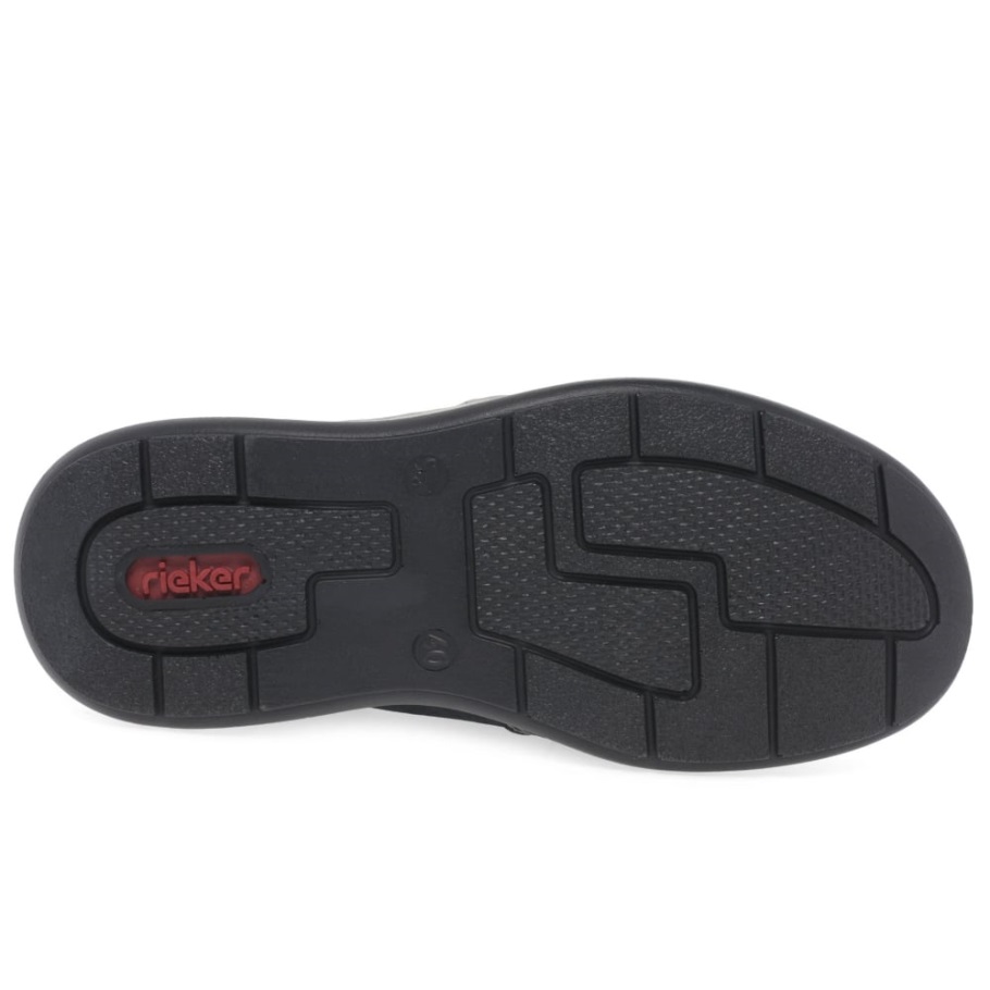 Rieker Patros Mens Casual Slip On Shoes Nubuk