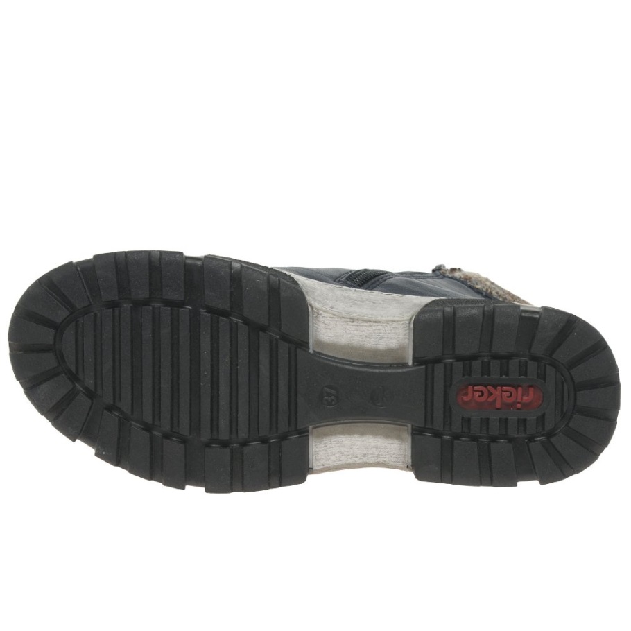 Rieker Holló Női Alkalmi Bokacsizma Sötétkék