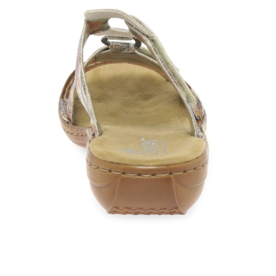 Fehér Rieker Karneváli Női Szandál