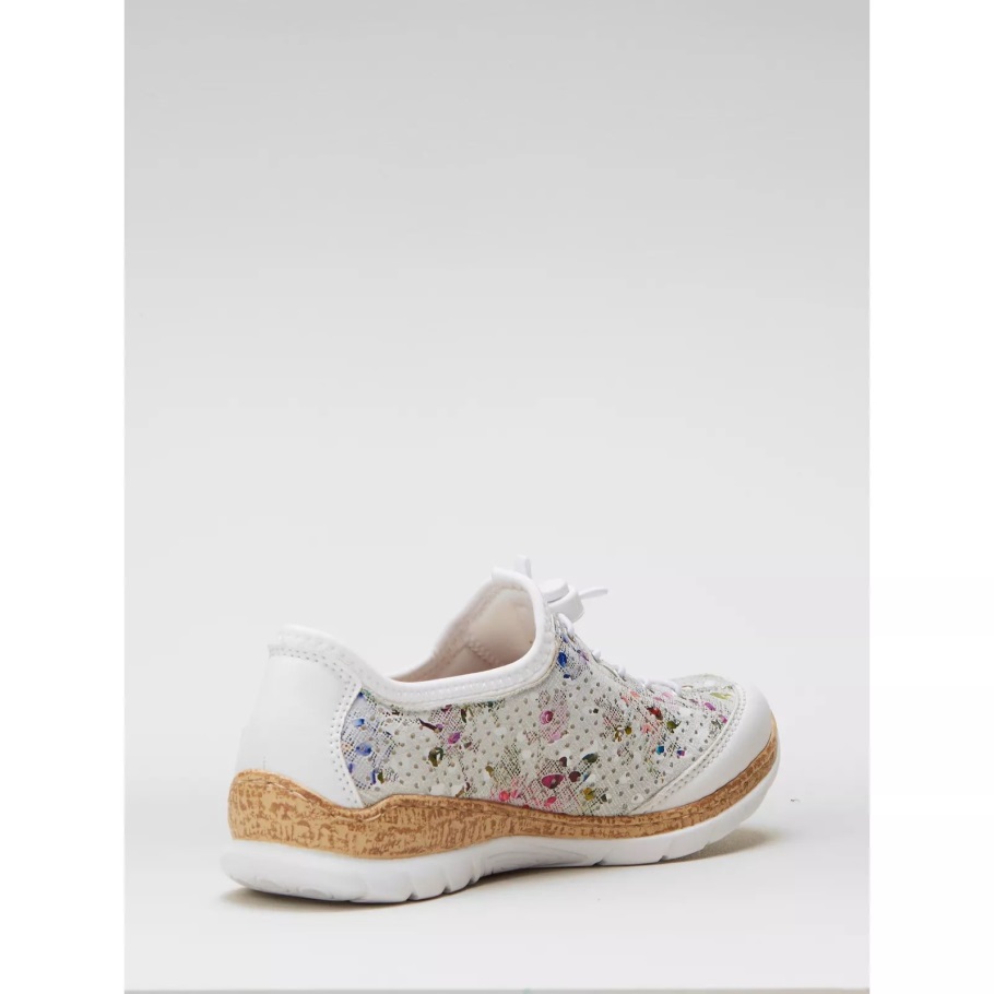 Rieker Edzőcipő Fehér Kapcsolóval