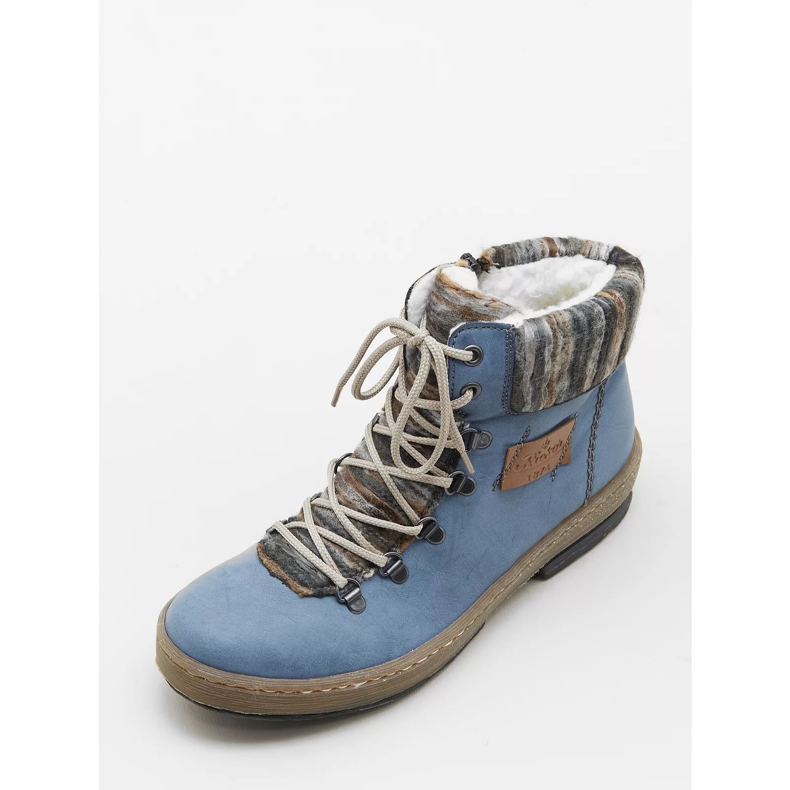 Tan Rieker Fűzős Bokacsizma