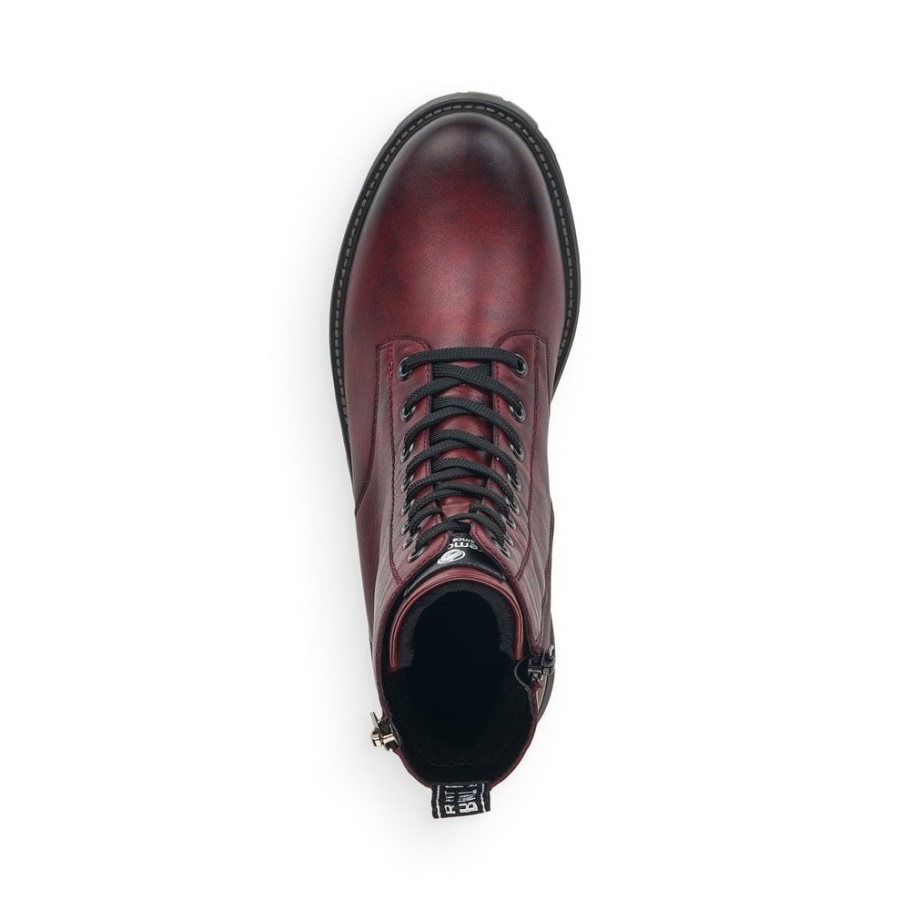 Rieker Piros Remonte D4871 Női Csizma
