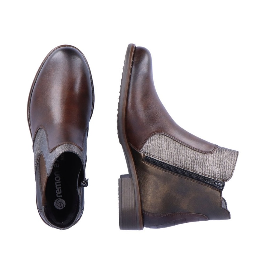 Rieker Remonte D0f70 Női Bokacsizma Barna