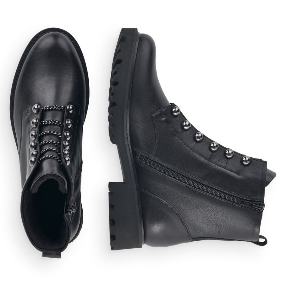 Rieker Remonte D8670 Női Csizma Fekete