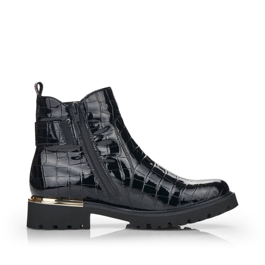 Rieker Remonte D8684 Női Csizma Fekete