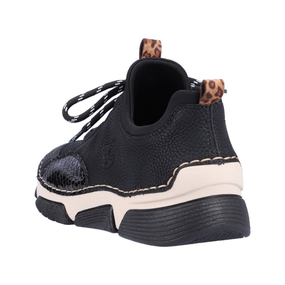 Rieker 45913 Női Alkalmi Cipő Fekete