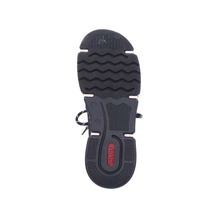 Rieker 45913 Női Alkalmi Cipő Fekete