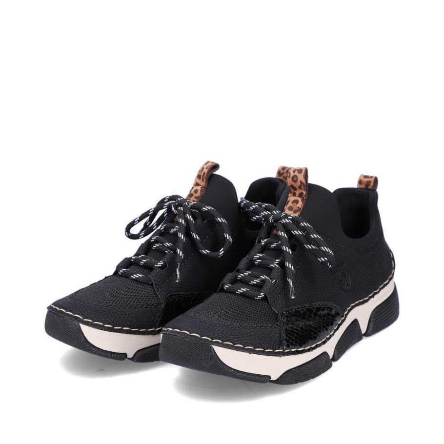 Rieker 45913 Női Alkalmi Cipő Fekete