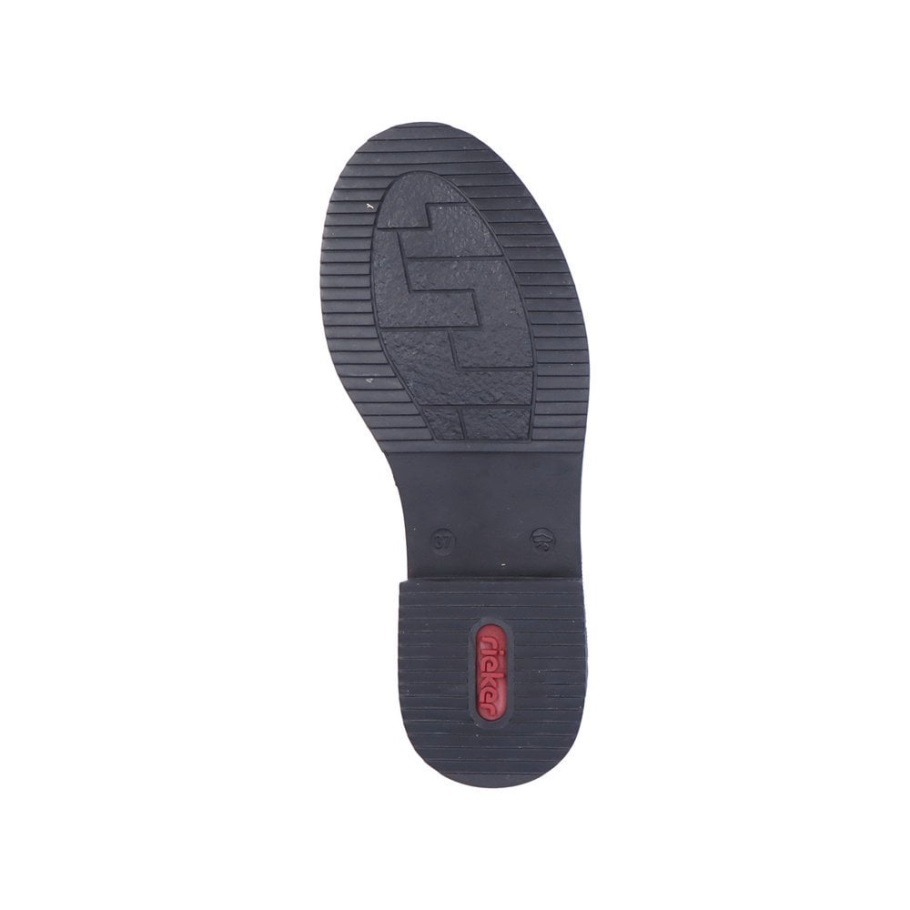 Rieker 72010 Női Csizma Metál