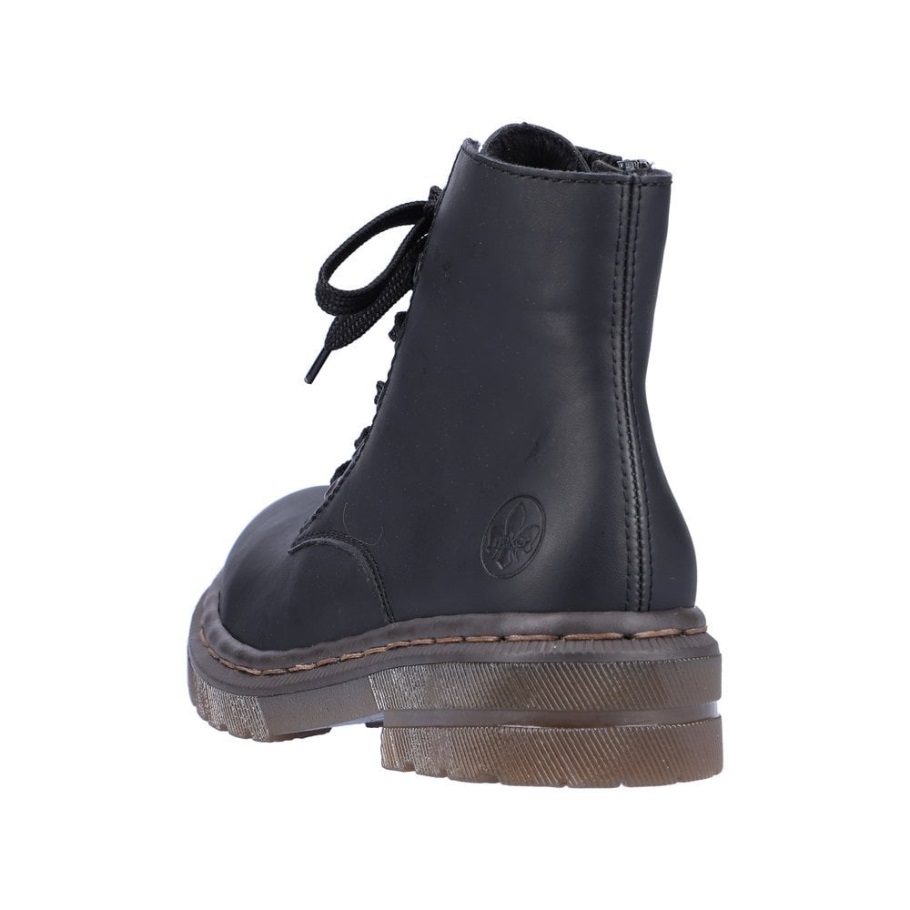 Rieker 78240 Női Csizma Fekete