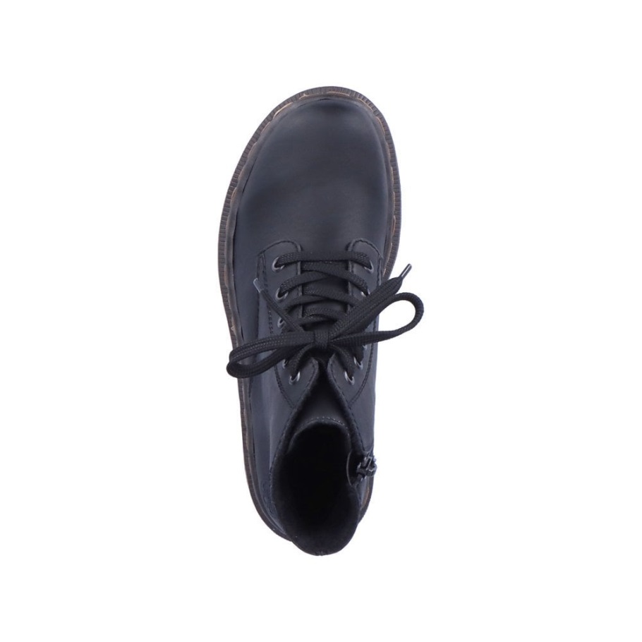 Rieker 78240 Női Csizma Fekete