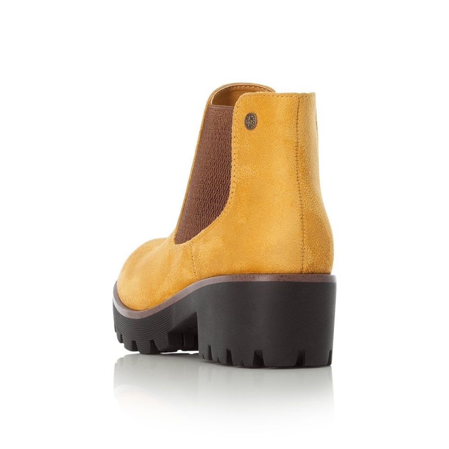 Rieker 99284-68 Női Sárga Bokacsizma