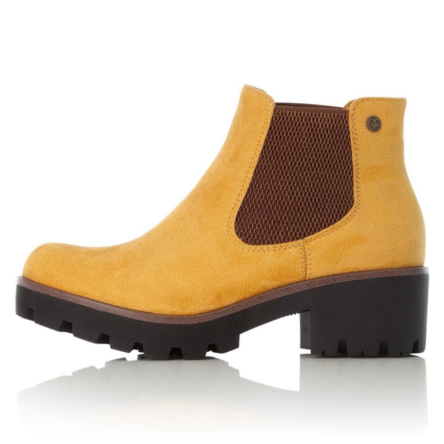 Rieker 99284-68 Női Sárga Bokacsizma