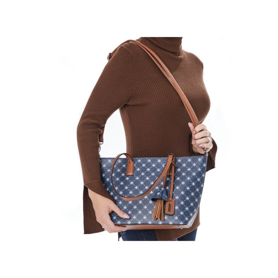 Rieker H1305-14 Női Kék Cipzáras Táska Kék