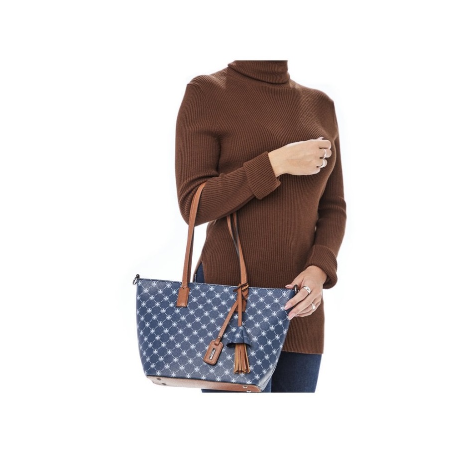 Rieker H1305-14 Női Kék Cipzáras Táska Kék