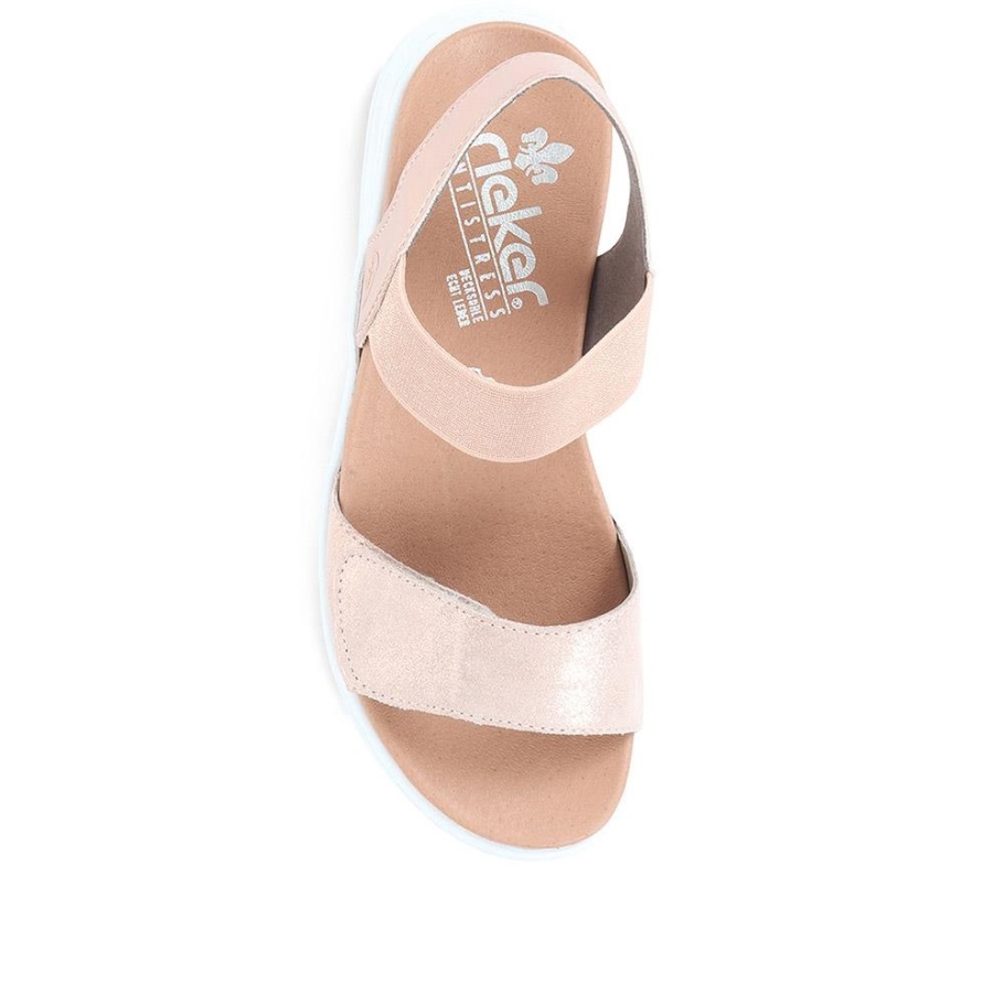 Rieker állítható Szandál Rose Gold
