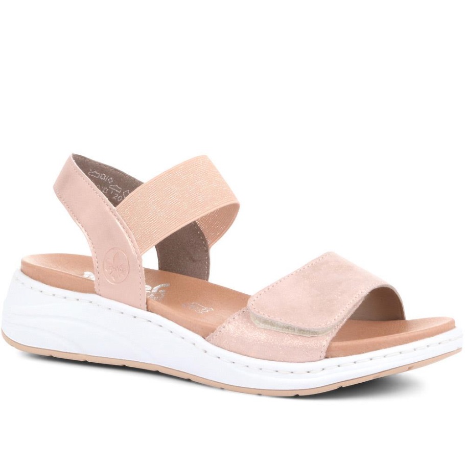 Rieker állítható Szandál Rose Gold