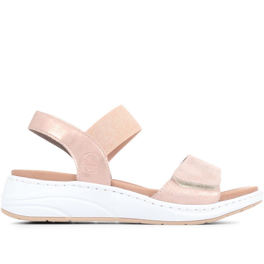 Rieker állítható Szandál Rose Gold