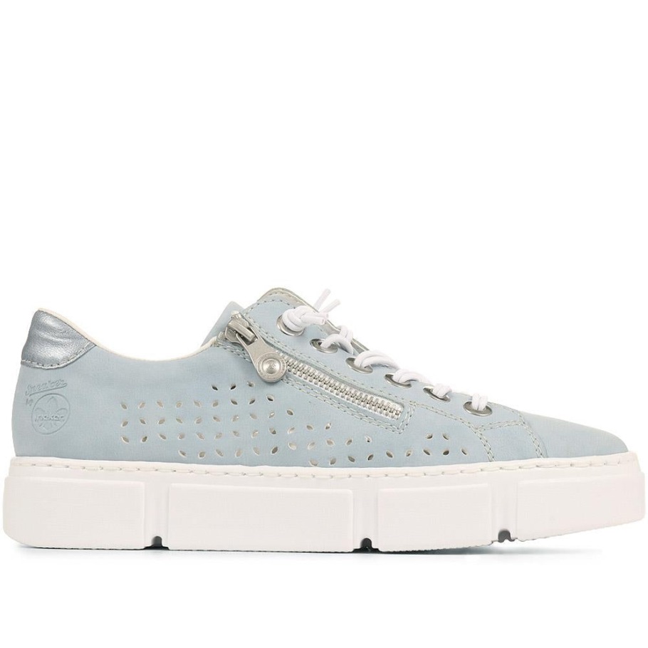 Rieker Kék Légáteresztő Nyári Edzőcipő