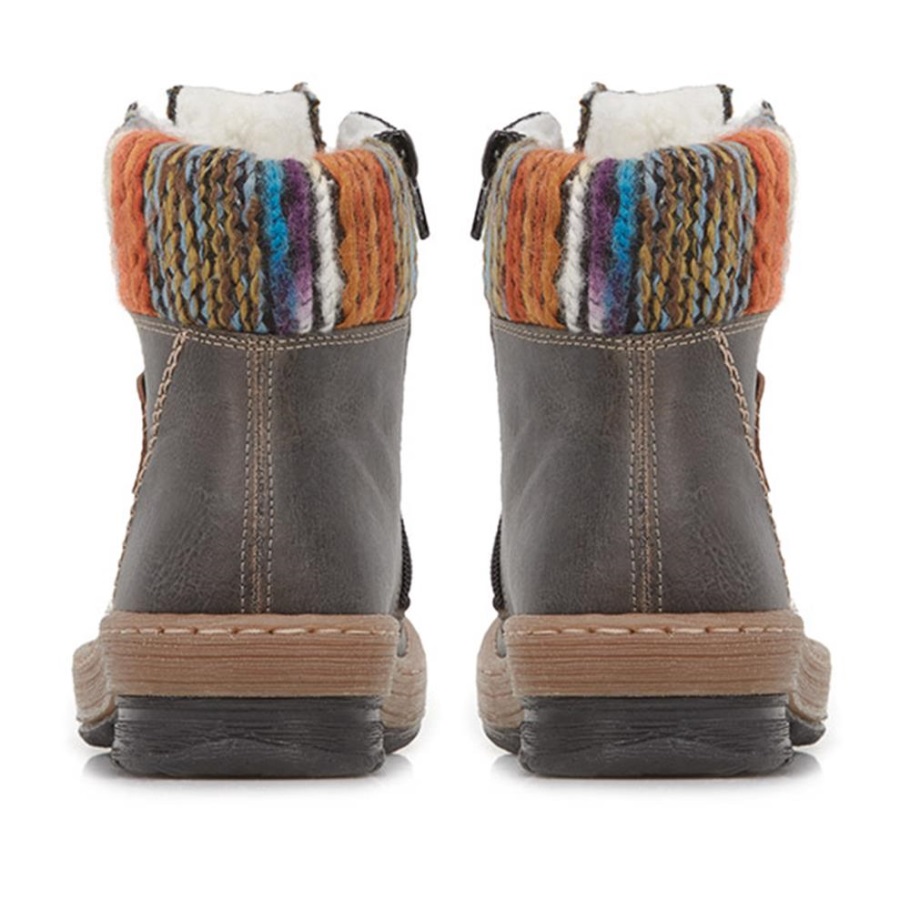 Rieker Magyarország Blue Lace-up Ankle Boot