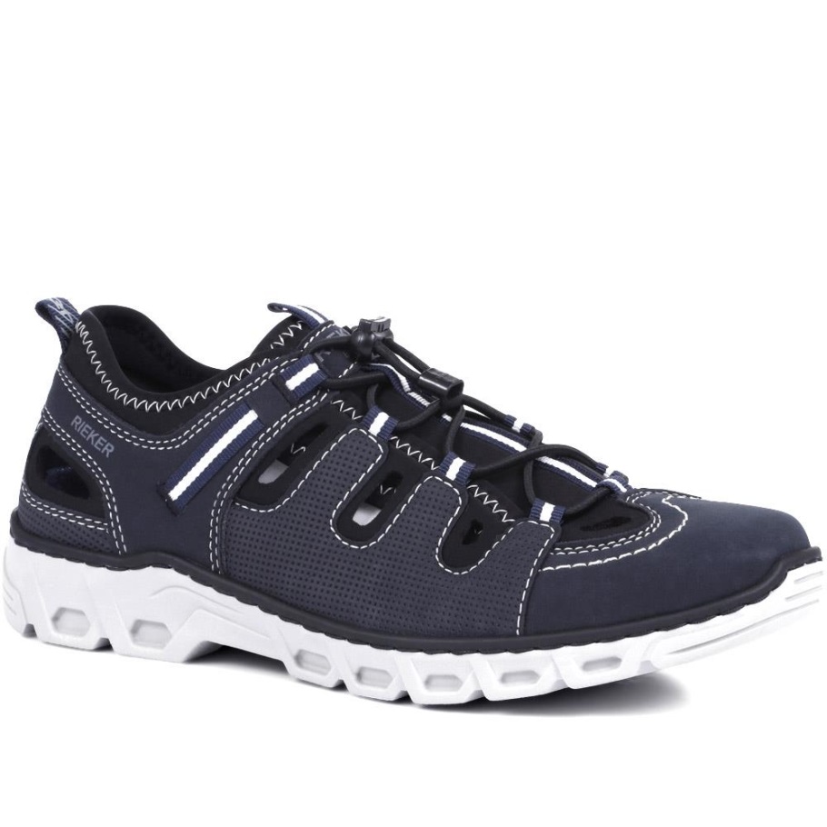 Rieker Alkalmi Slip-on Tornacipő, Sötétkék