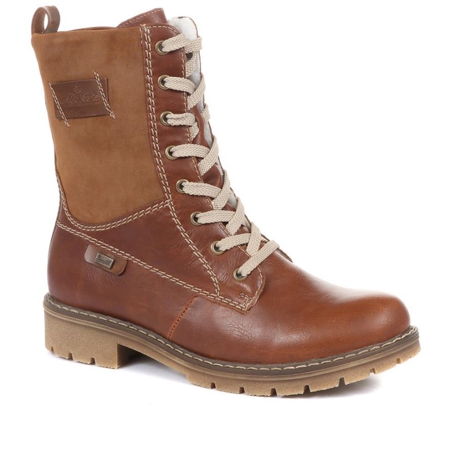 Rieker Fűzős Csizma Barna